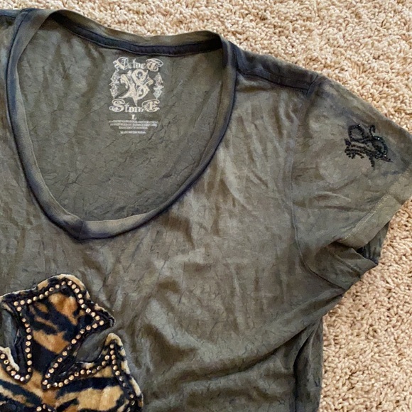 Velvet Stone scoop neck tee - Picture 4 of 4